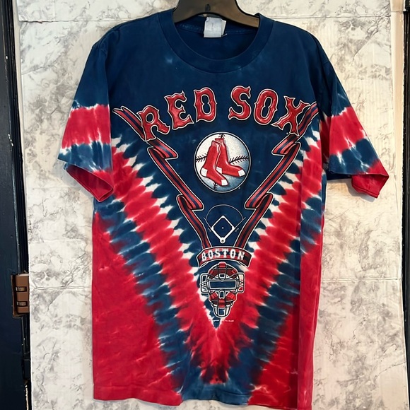Boston Red Sox Short Sleeved Tee‎ Shirt Size Medium Tie Dye Pre-shrunk C… - Picture 1 of 4